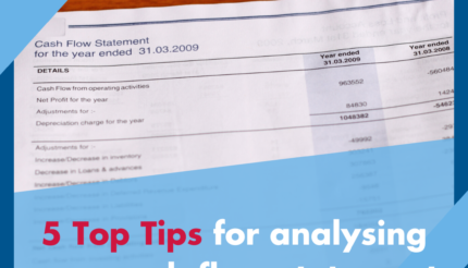 5 Top Tips for analysing your cash flow statement